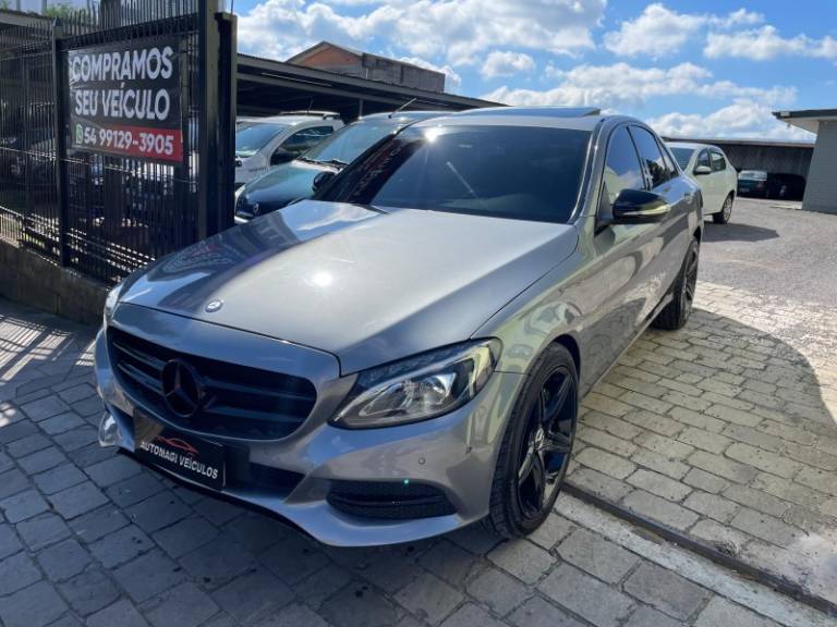 MERCEDES-BENZ - C 200 - 2014/2015 - Cinza - R$ 116.900,00