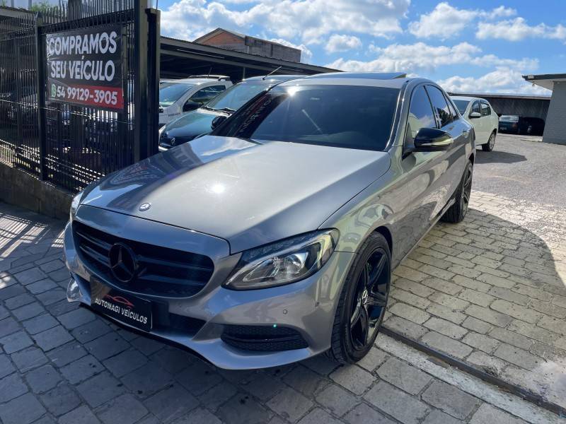 MERCEDES-BENZ - C 200 - 2014/2015 - Cinza - R$ 116.900,00